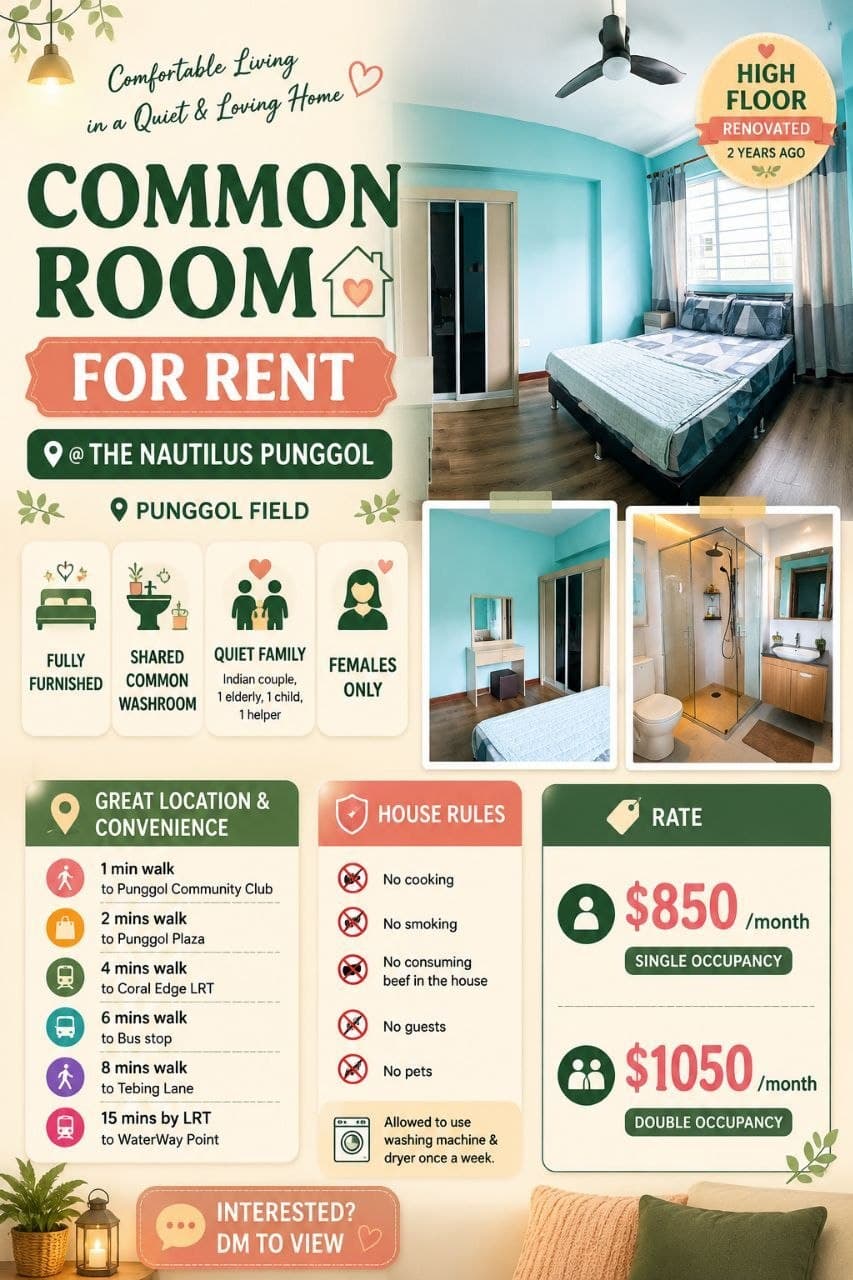 HDB ROOM in D7 Rochor